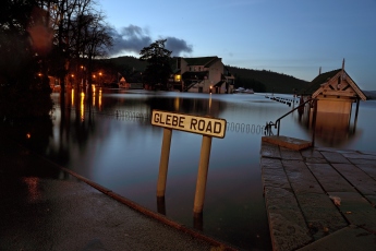 Glebe Road Windermere flooded