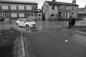 flooded street in Kendal